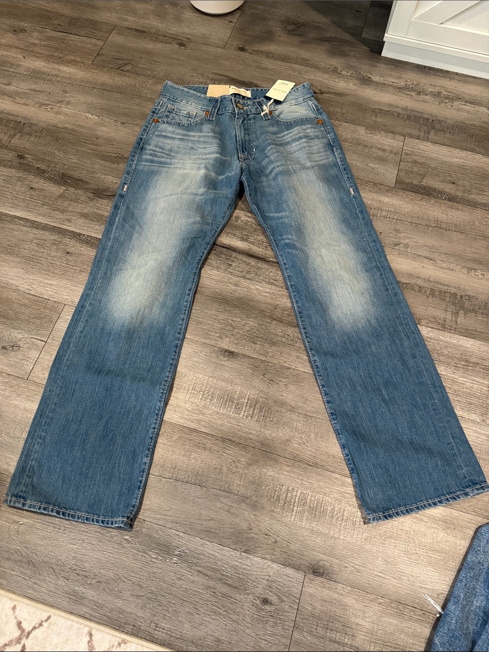 Brand New Big Star Men's Light Blue Relaxed Straight Jeans